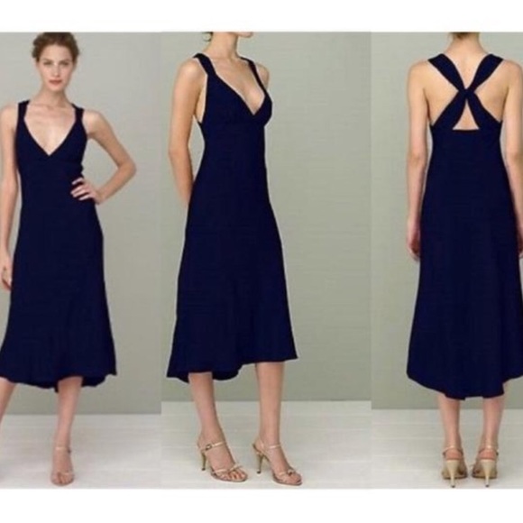 J. Crew Dresses & Skirts - J. Crew Black Avery Criss-cross Silk Gown Formal